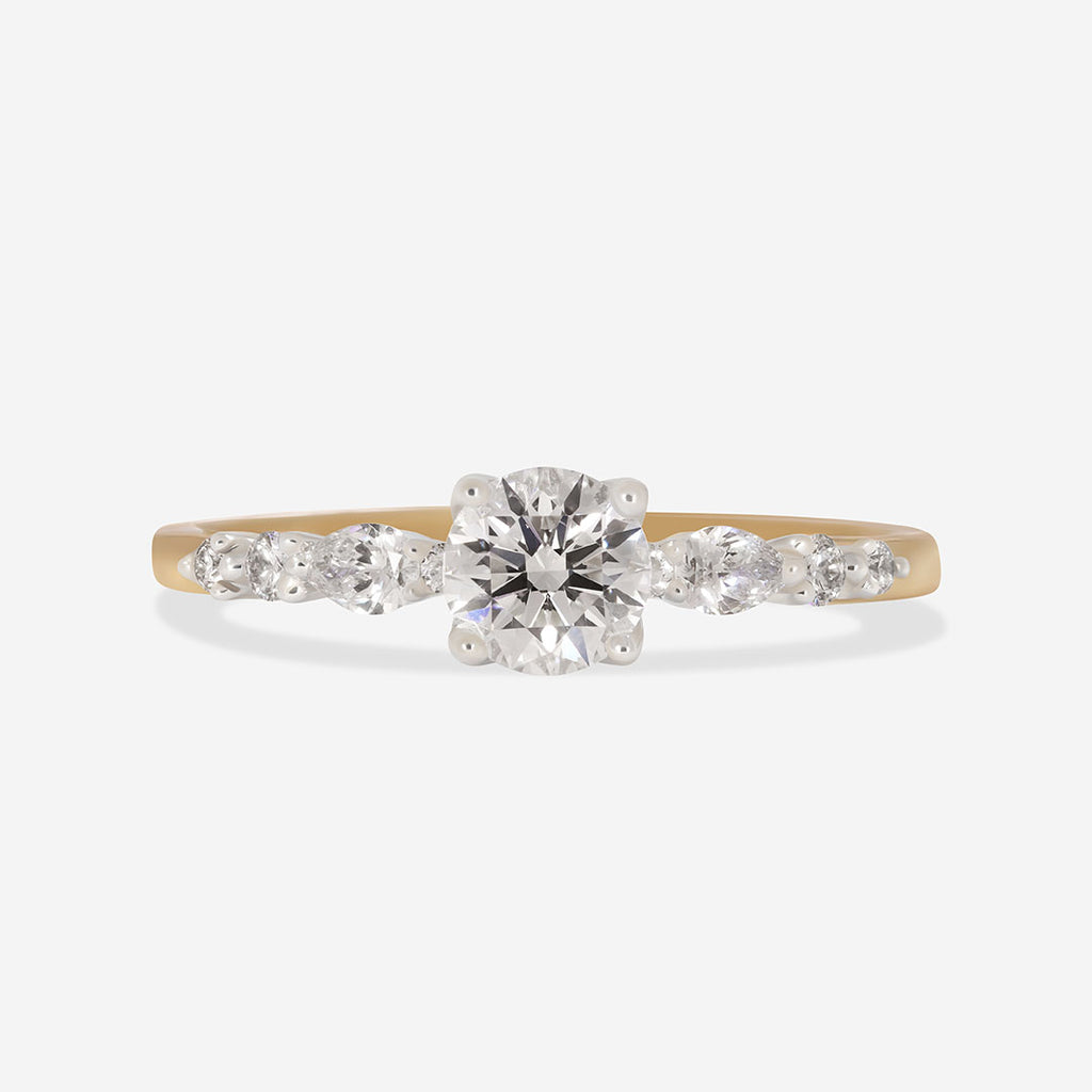 MIRAE 0.70ct | Round Solitaire Diamond Engagement Ring in 18ct Gold