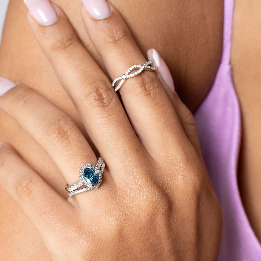 Admiral | Lab Grown Blue Diamond Engagement Ring