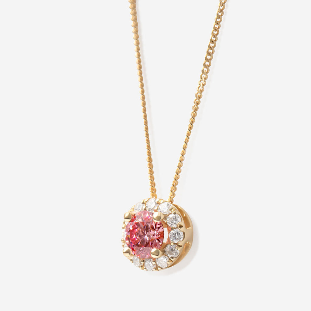 Afric | 9ct Gold Lab Diamond Necklace - Necklace
