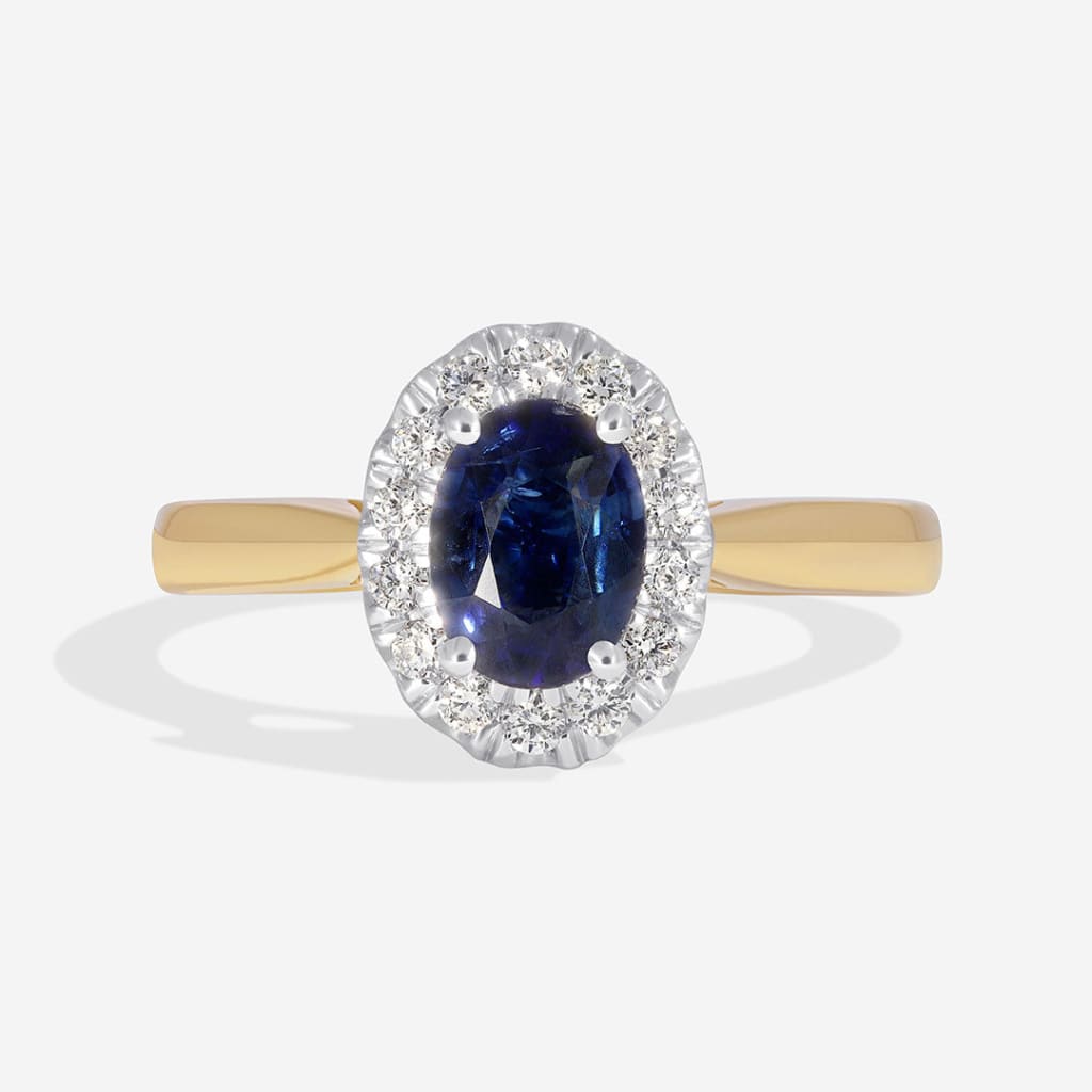 Alanah 18ct Yellow Gold Sapphire & Diamond Ring