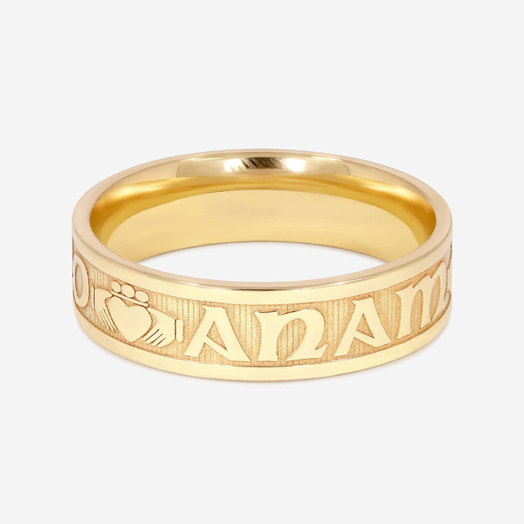 ANAM CARA | Men’s Wedding Ring in 9ct Gold - Rings