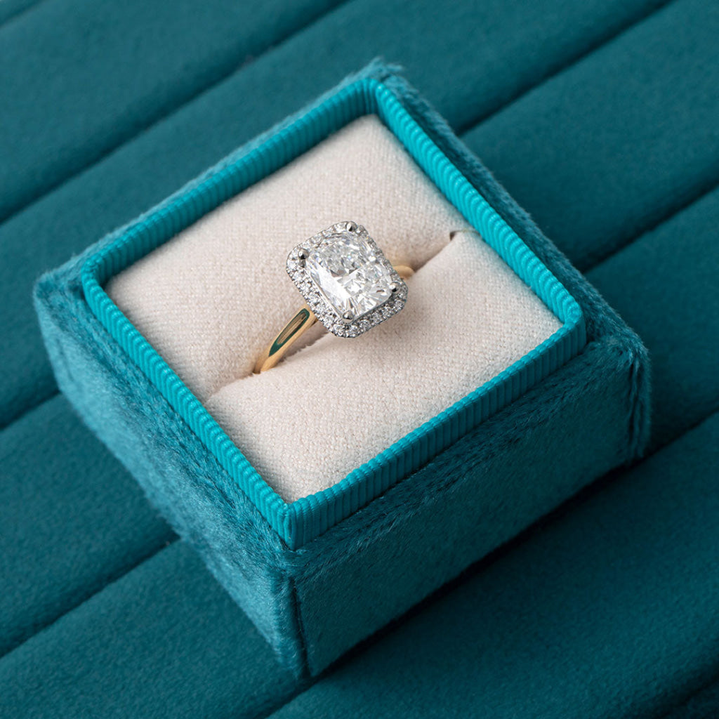 Arlette 2.20ct | Cushion Halo Lab Grown Diamond Engagement