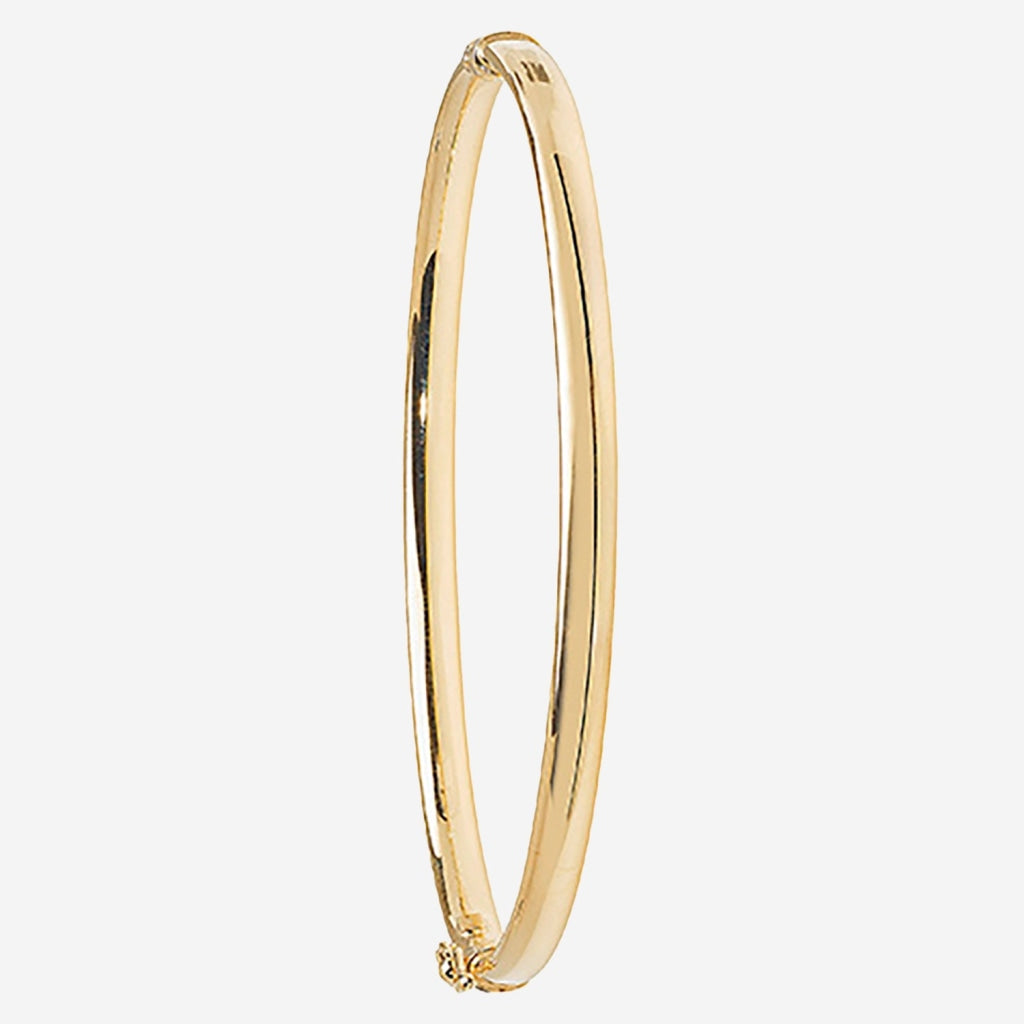 Aureole Solid Bangle | 9ct Gold - Bracelet