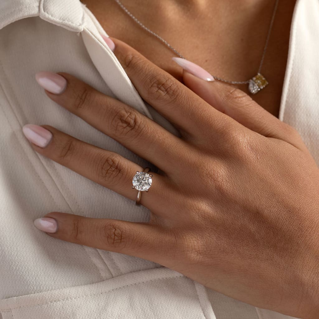 AURIC 2.50ct | Round Solitaire Lab Diamond Set in Platinum