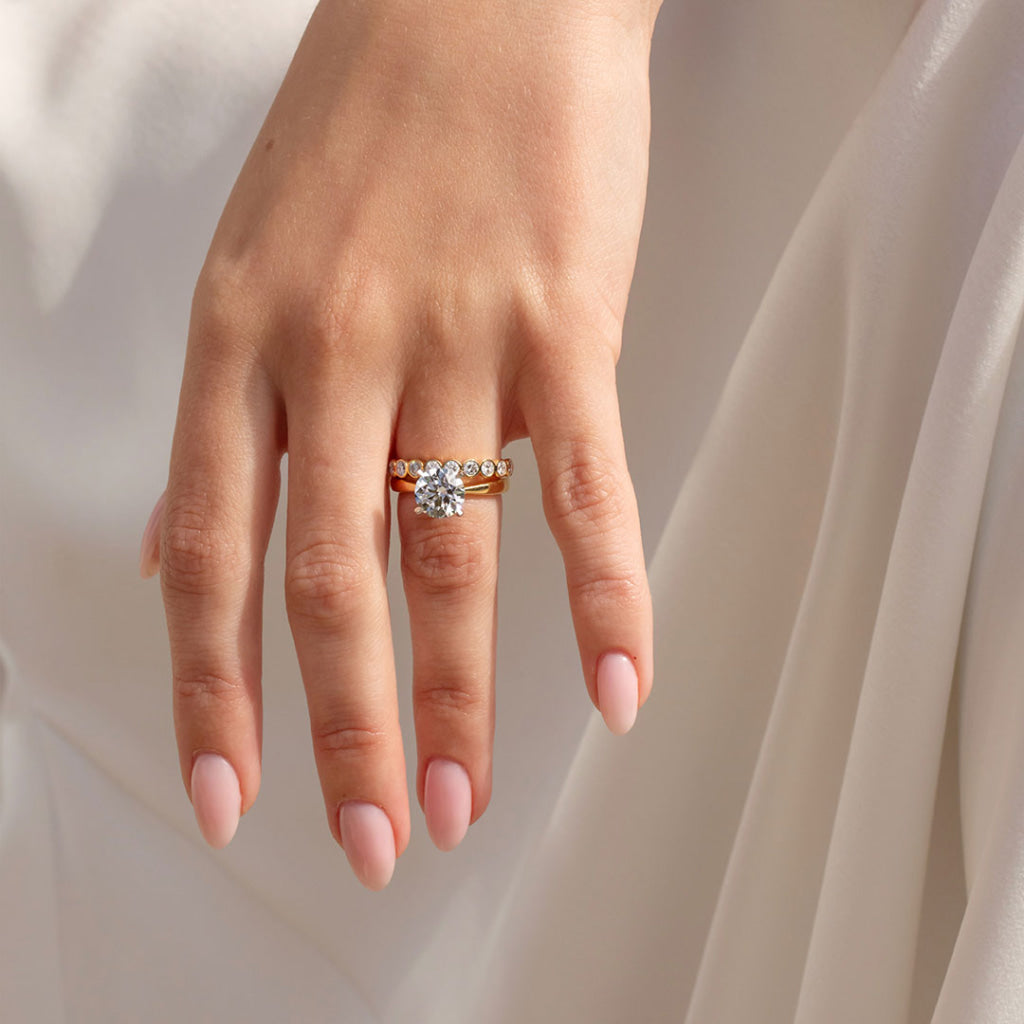 AURIC 2ct | Round Solitaire Lab Diamond Set in 18ct Gold