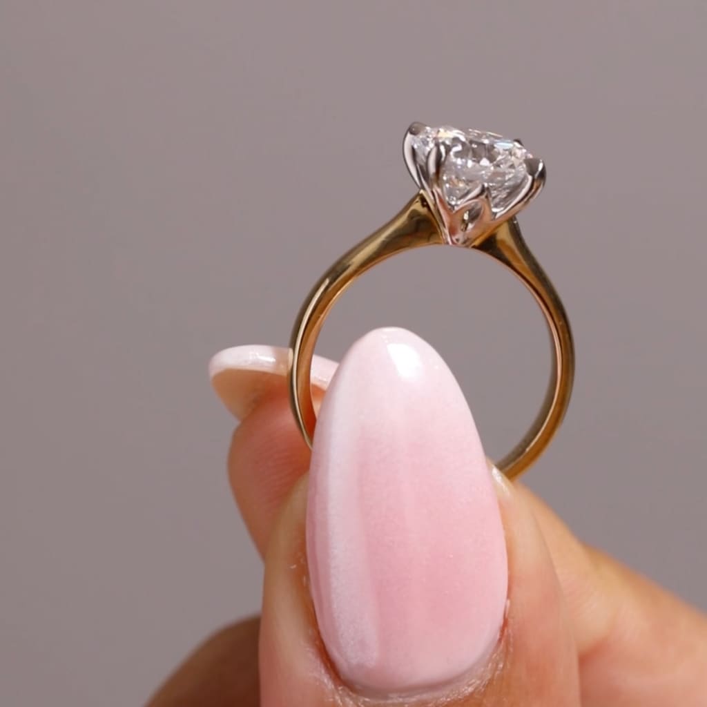 AURIC 3.00ct | Round Solitaire Lab Diamond Set in 18ct Gold