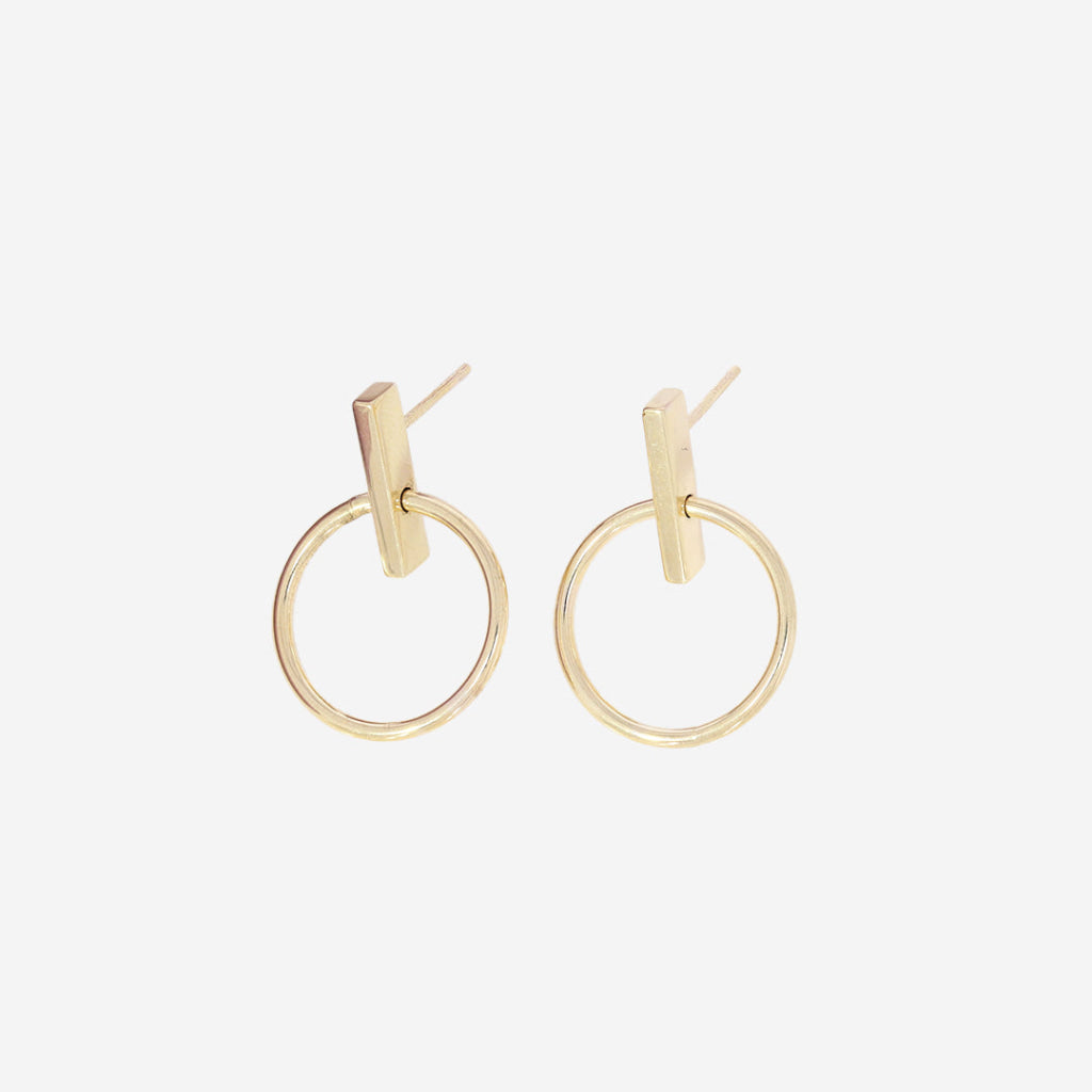 Bar & Hoop Earrings | 9ct Gold