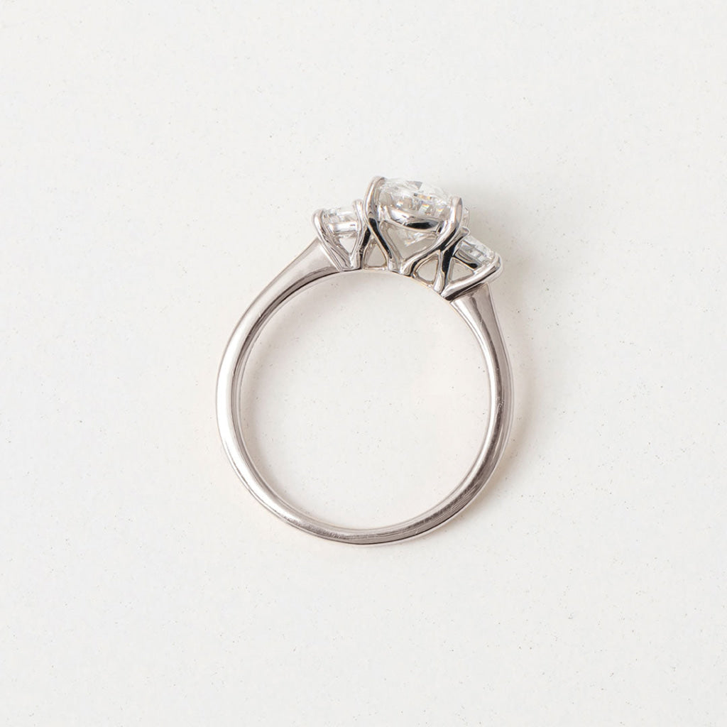 BARONESS 1.90ct | Oval 3 Stone Lab Grown Diamond Engagement