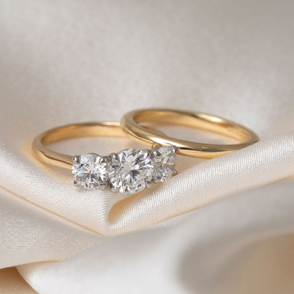 BAYBERRY 2ct | Round 3 Stone Lab Grown Diamond Engagement