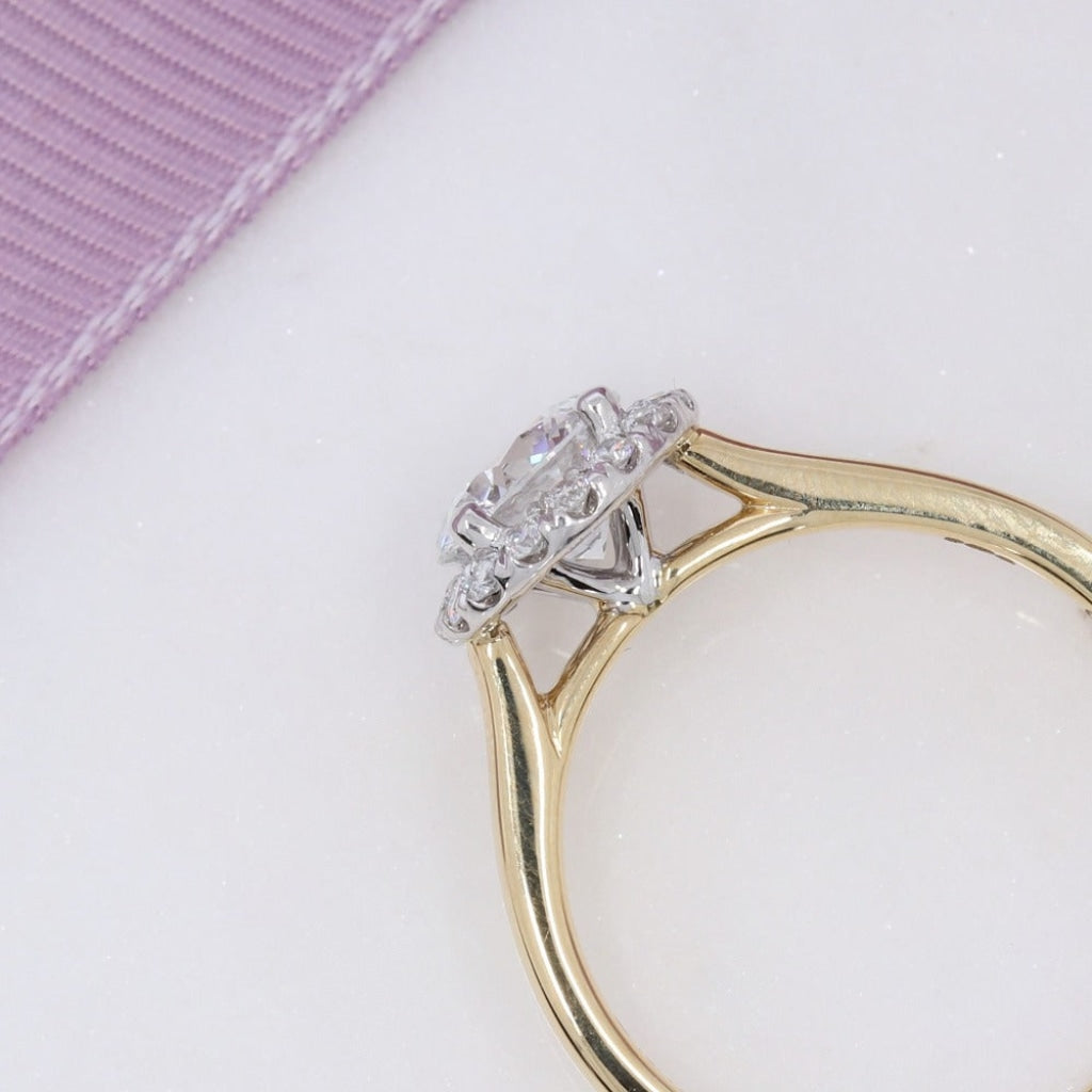 Blanca | Lab Grown Diamond Engagement Ring - Side View
