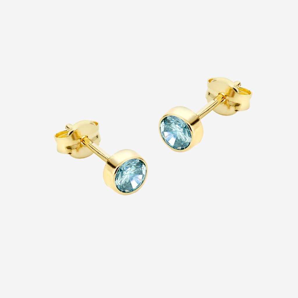 Blue Kids Earrings | 9ct Gold - Earrings
