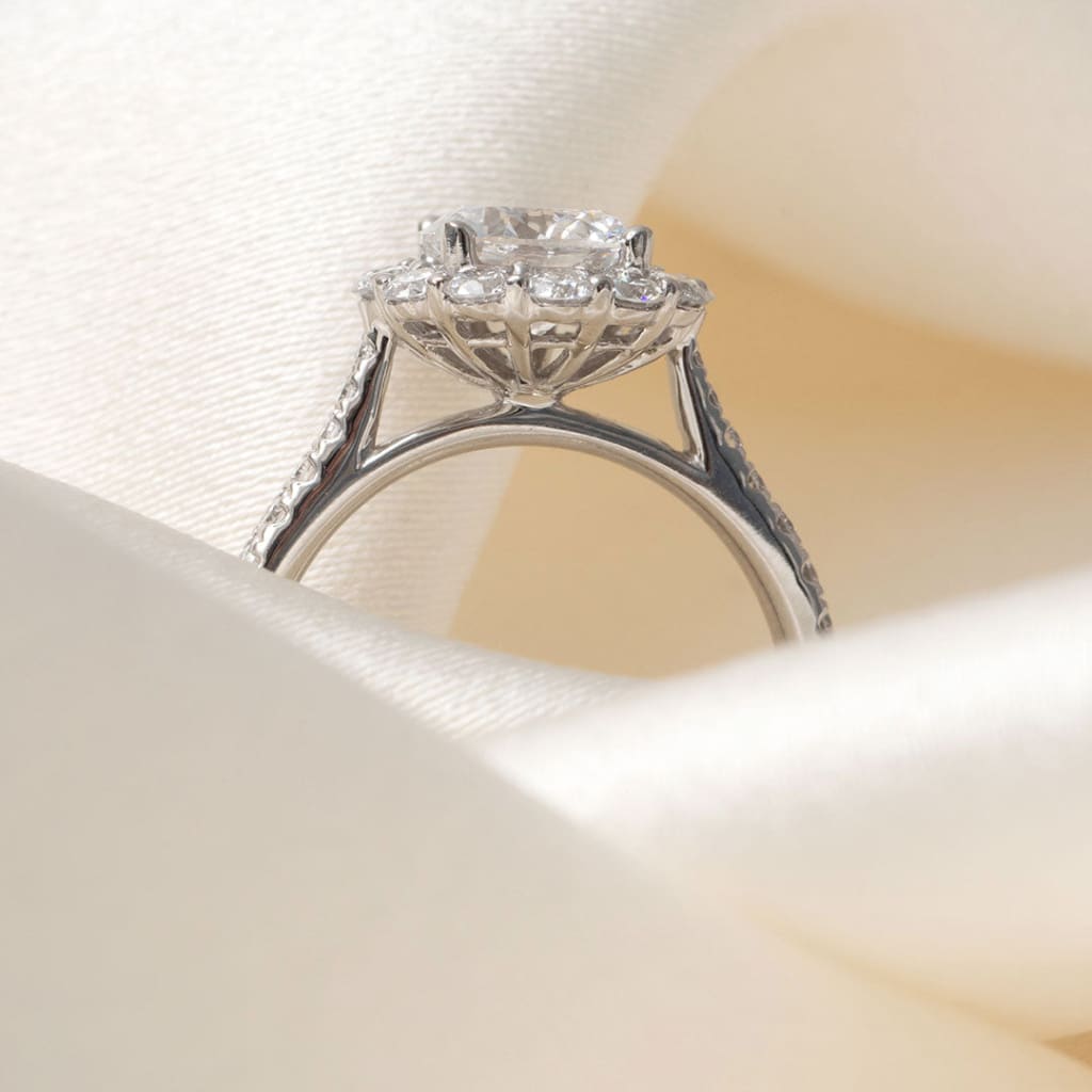 CHARLIE | Round Halo Lab Grown Diamond Engagement Ring