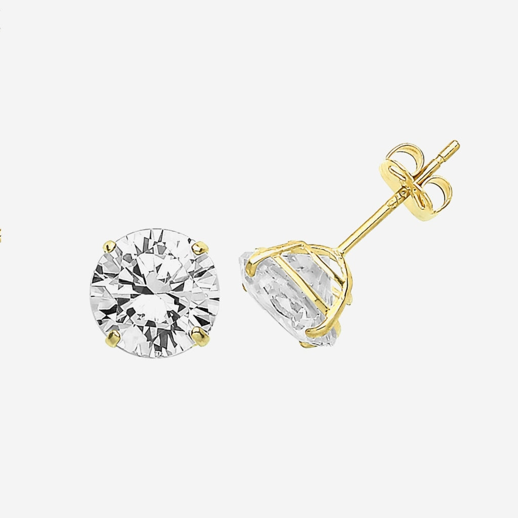 Classic Sparkle - 7mm Earrings | 9ct Gold