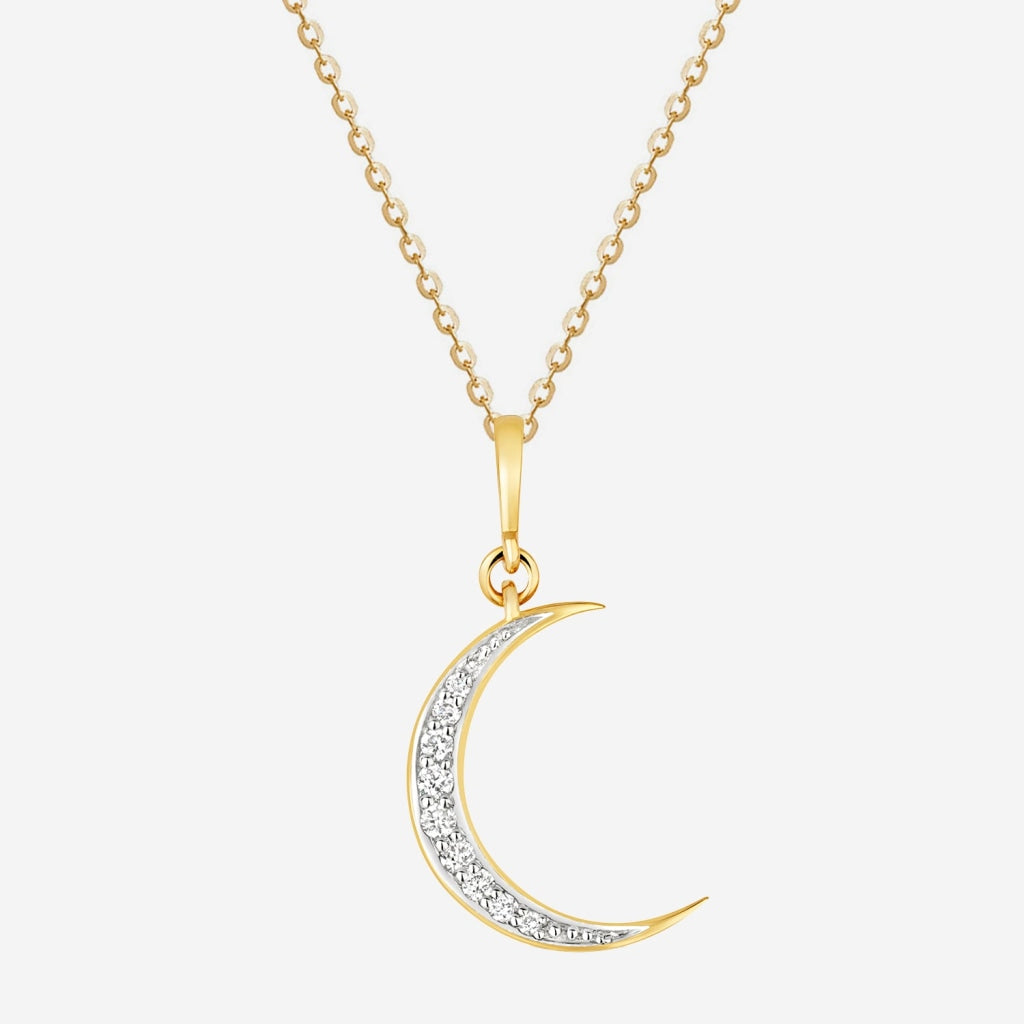 Diamond moon deals necklace