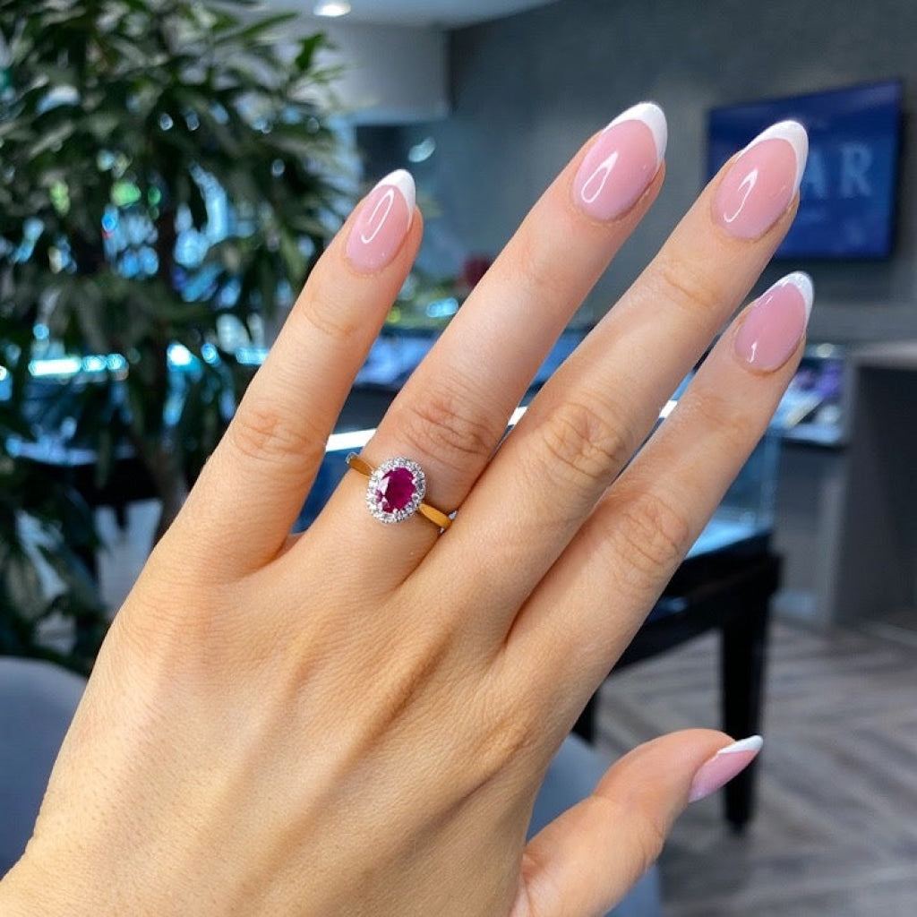 Dahlia | Ruby Diamond Ring - Rings