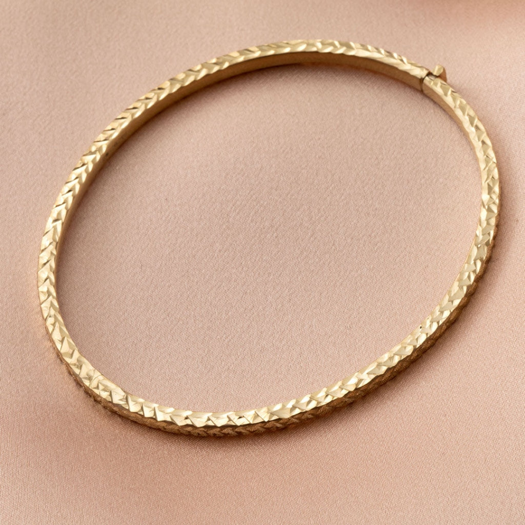 Dazzle Bangle | 9ct Gold - Bracelet