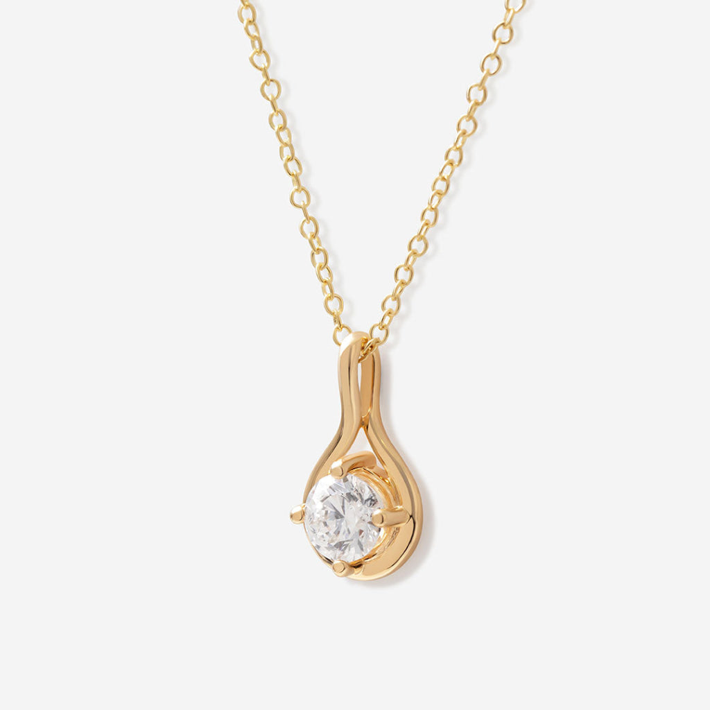 Dewdrop - Lab Grown Diamond Necklace 0.50ct | 18ct Gold