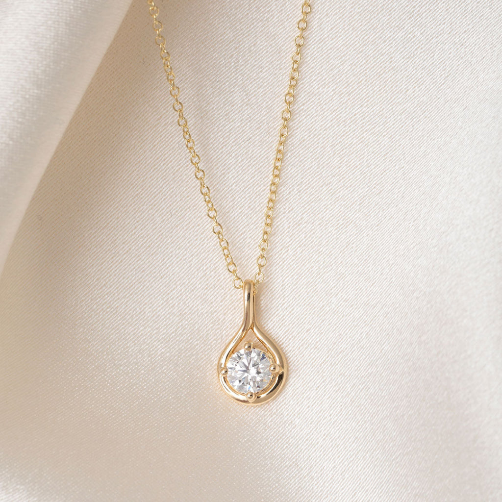 Dewdrop - Lab Grown Diamond Necklace 0.50ct | 18ct Gold