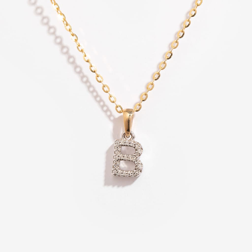 B Diamond Initial Hanging