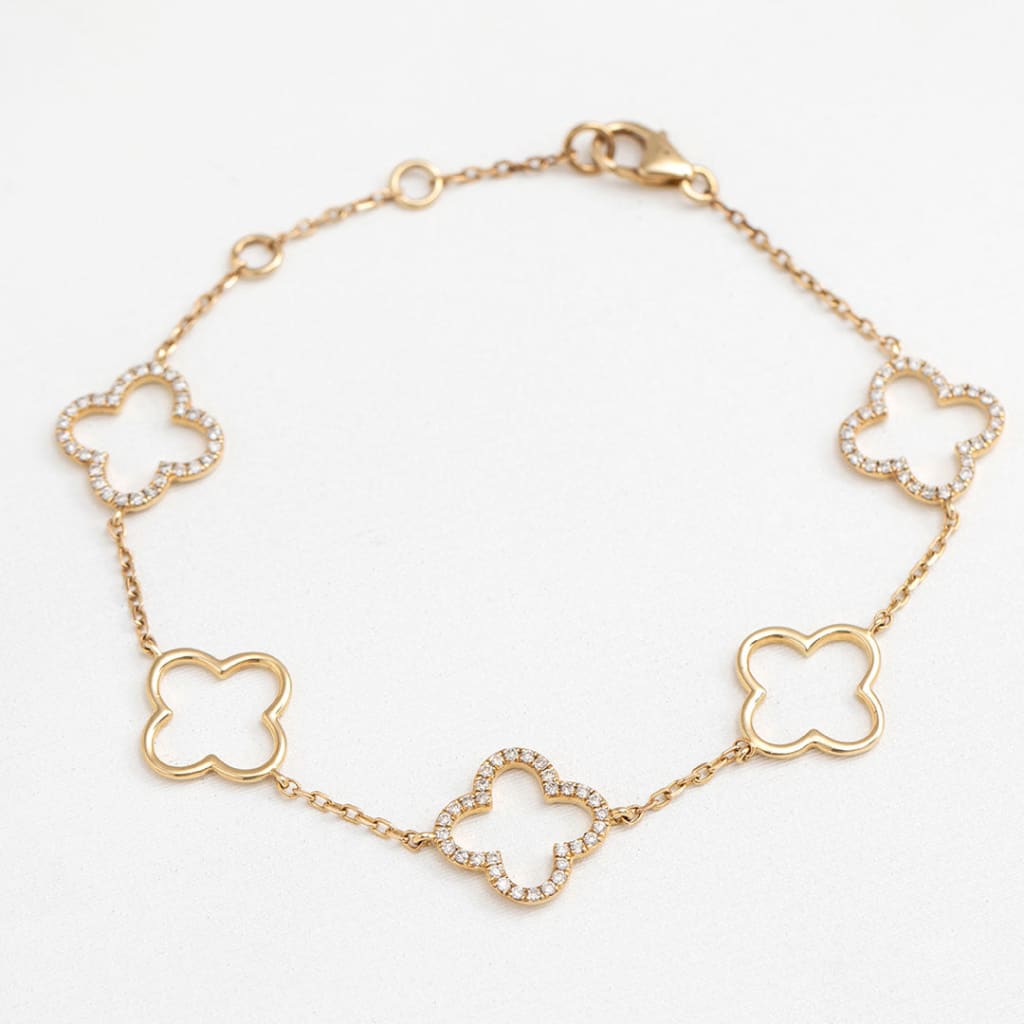 Diamond Palace Multi Bracelet | 9ct Gold - Bracelet