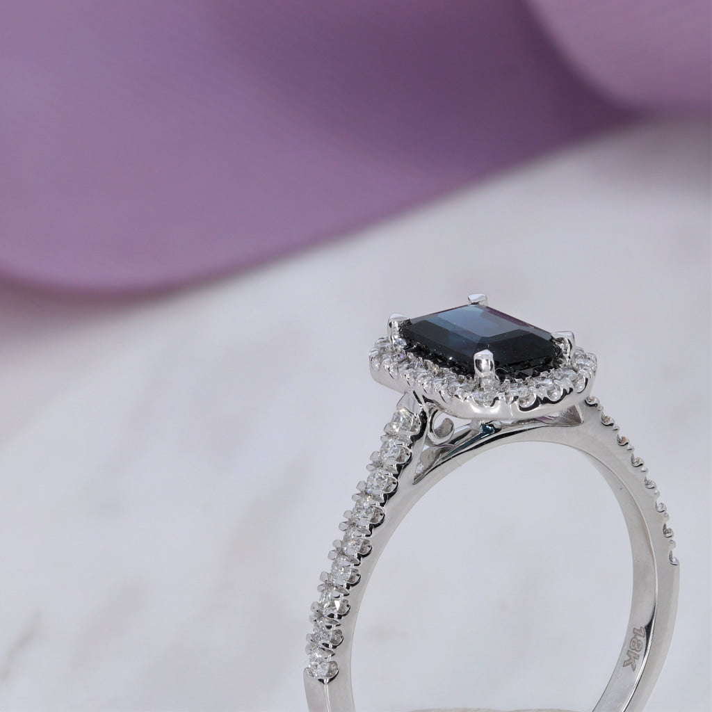 DUSK | Sapphire Diamond Ring - Rings