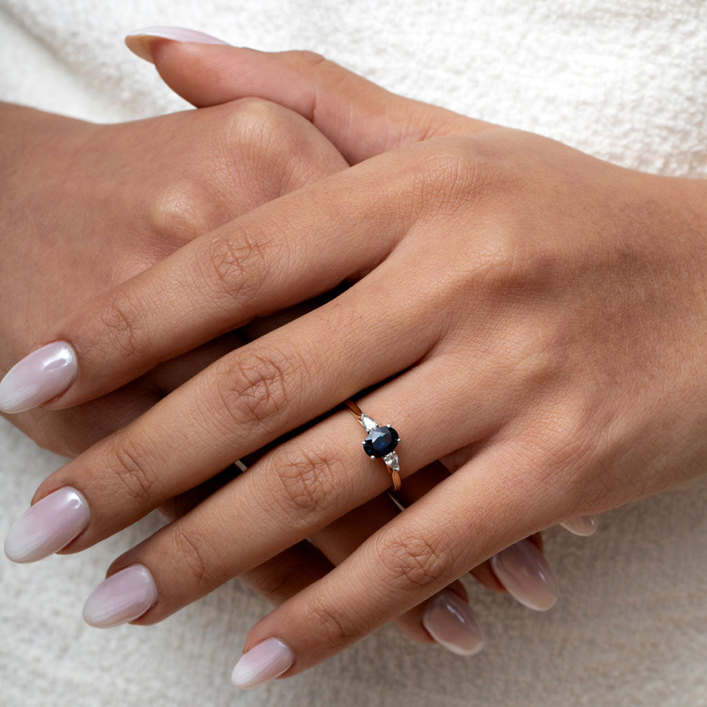 Dylan | Sapphire Diamond Ring - Rings