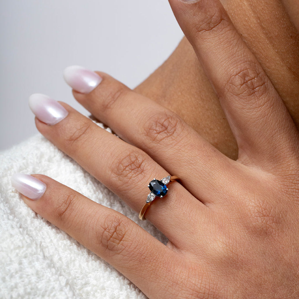 Dylan | Sapphire Diamond Ring - Rings