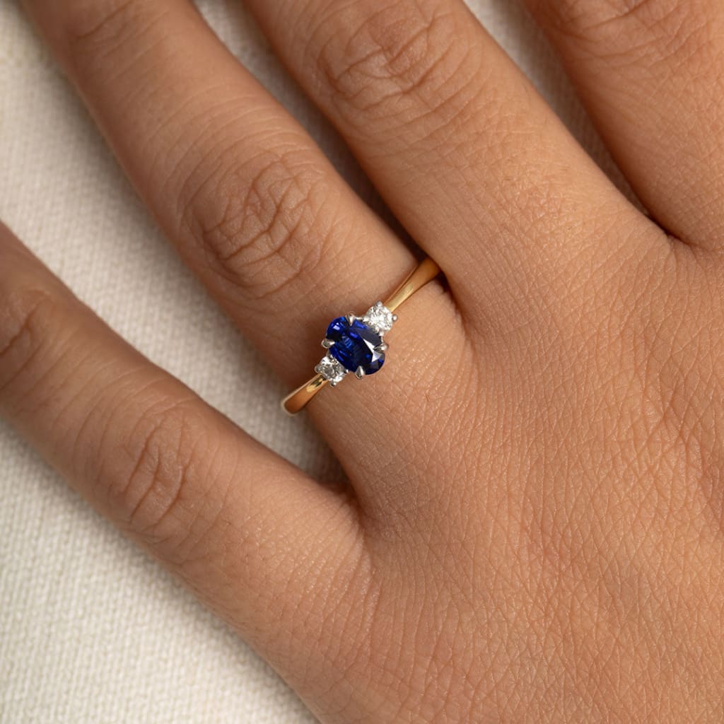 ELLA | Sapphire Diamond Ring - Rings