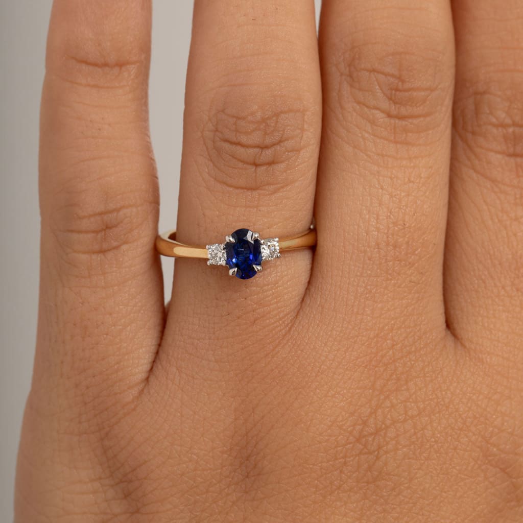 ELLA | Sapphire Diamond Ring - Rings