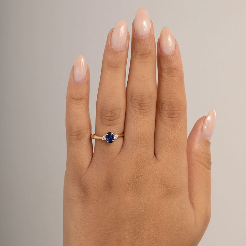 ELLA | Sapphire Diamond Ring - Rings