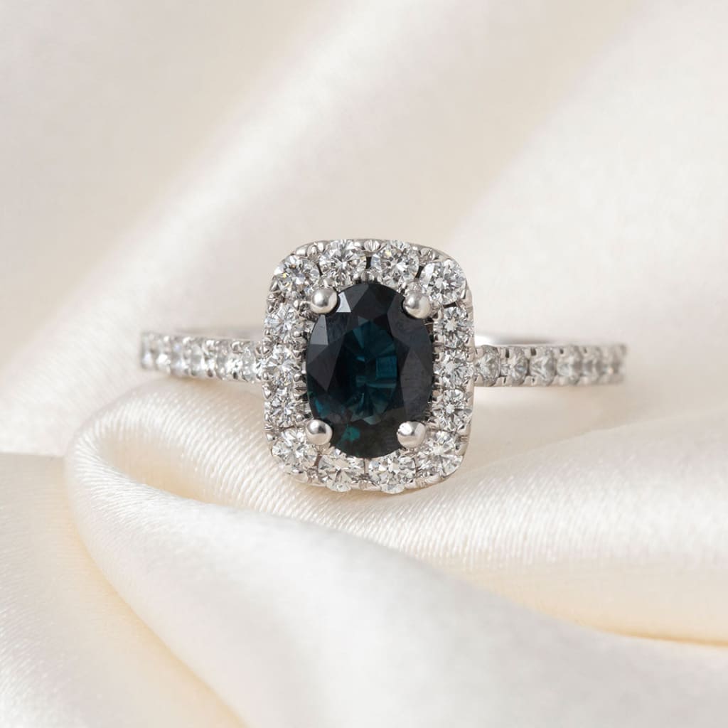 ENAMOUR | Sapphire Diamond Ring - Rings
