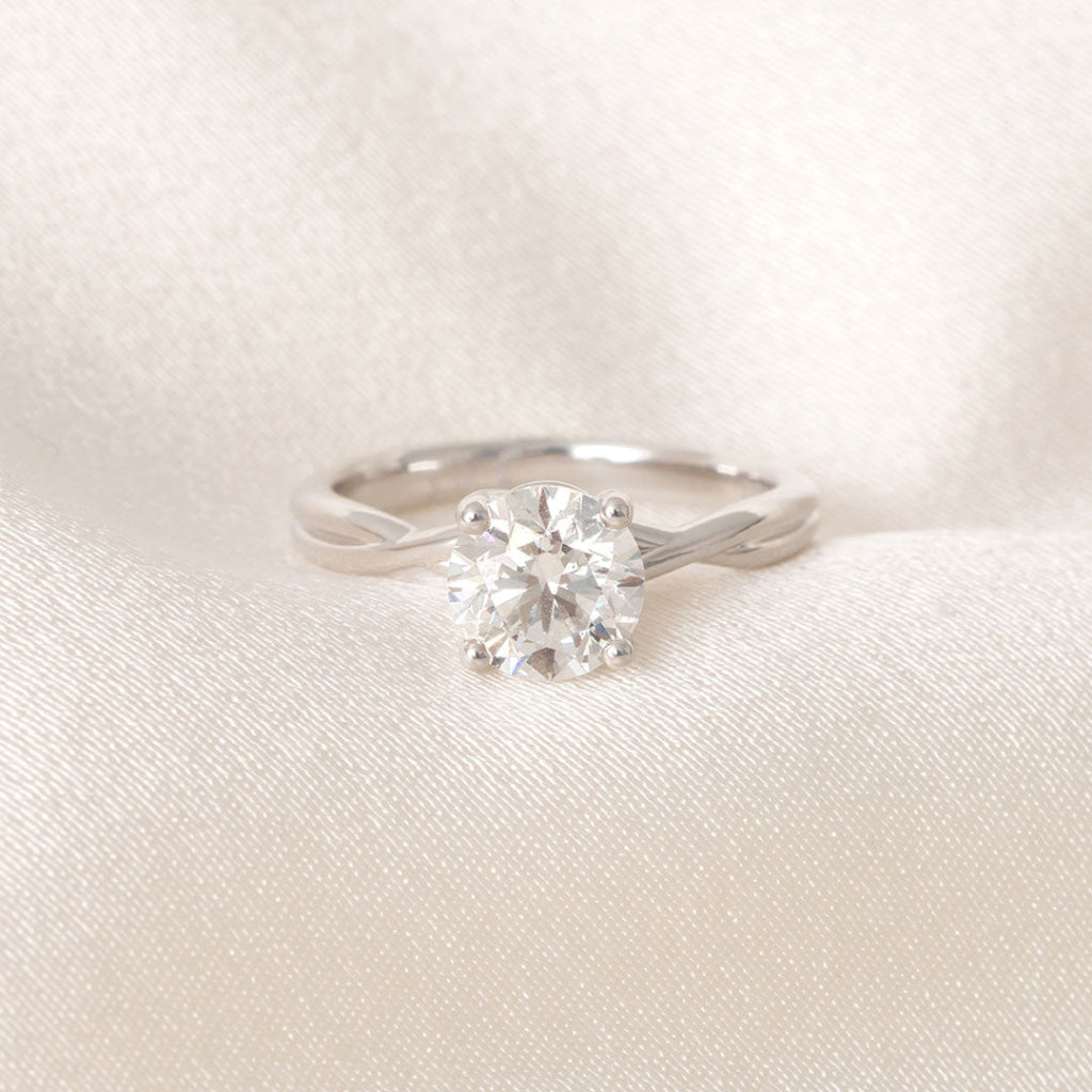 ESME | Round Solitaire Lab Diamond Set in Platinum 1.50ct