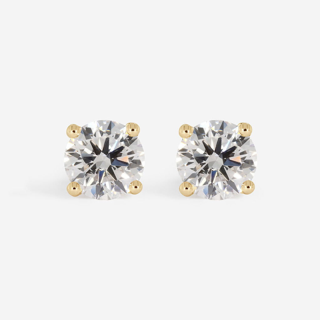 Eve - Diamond Studs 18ct Gold - 1ct | Lab Grown
