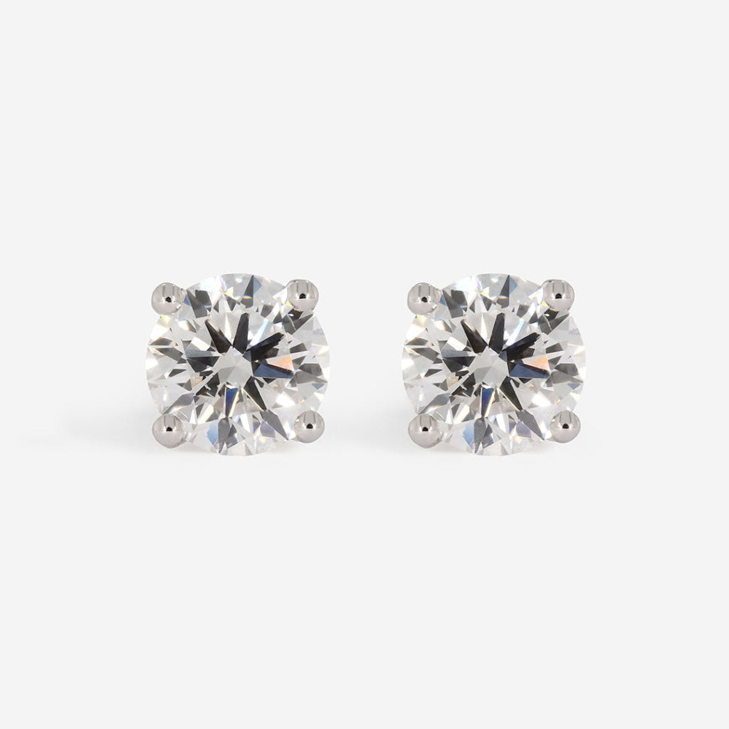 Eve - Diamond Studs 18ct White Gold - 1ct | Lab Grown