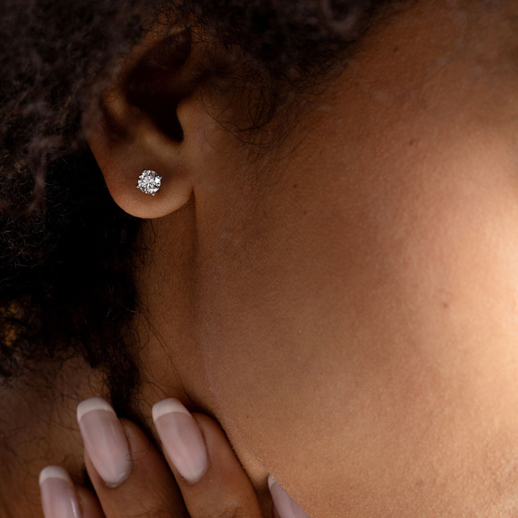 Eve - Diamond Studs 18ct White Gold - 1ct | Lab Grown