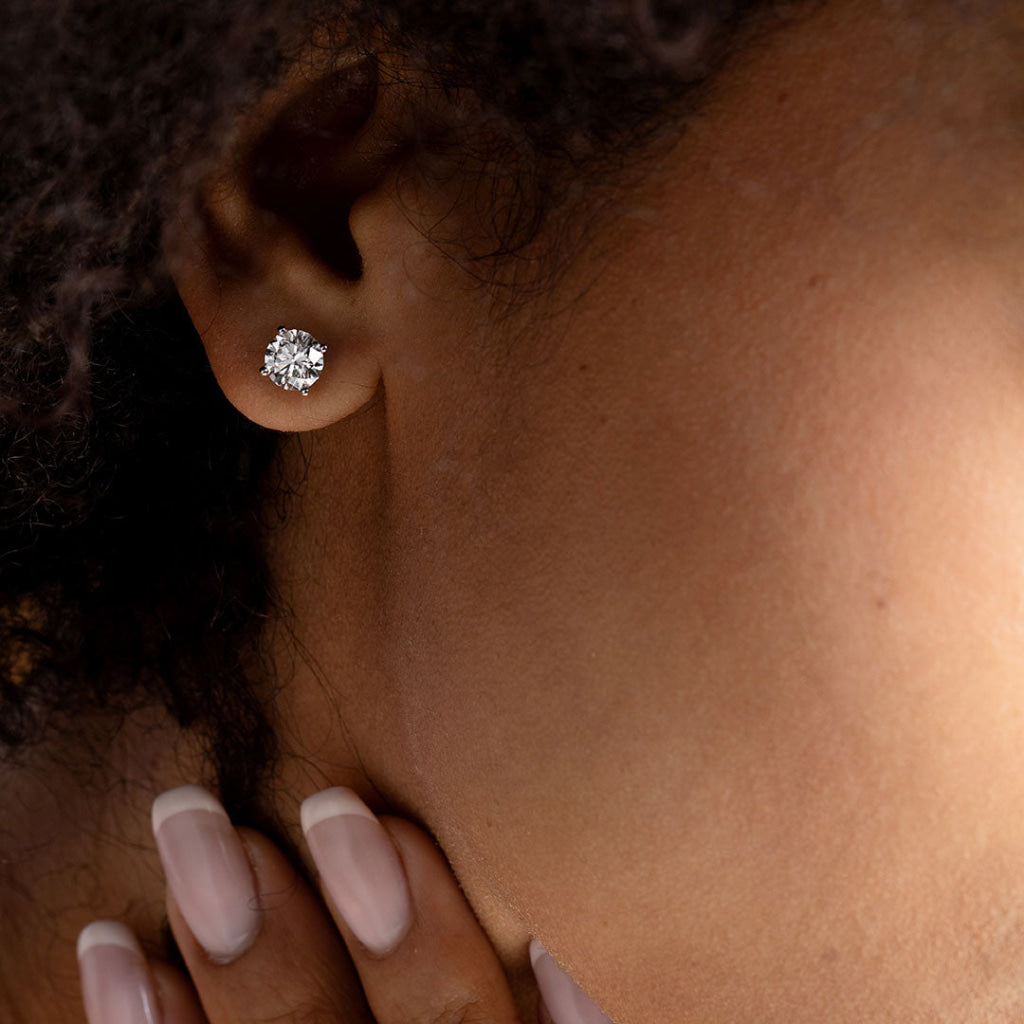Eve - Diamond Studs 18ct White Gold - 2ct | Lab Grown