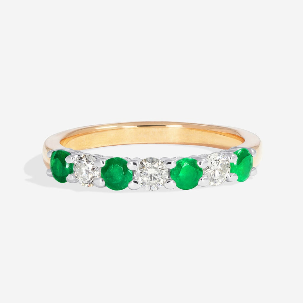 Evelyn Emerald Diamond Ring