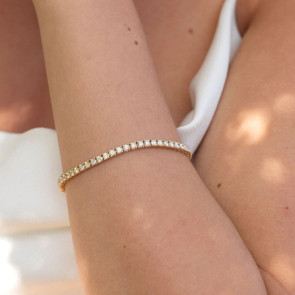 Faith - 5ct | 9ct Gold Lab Grown Diamond Tennis Bracelet