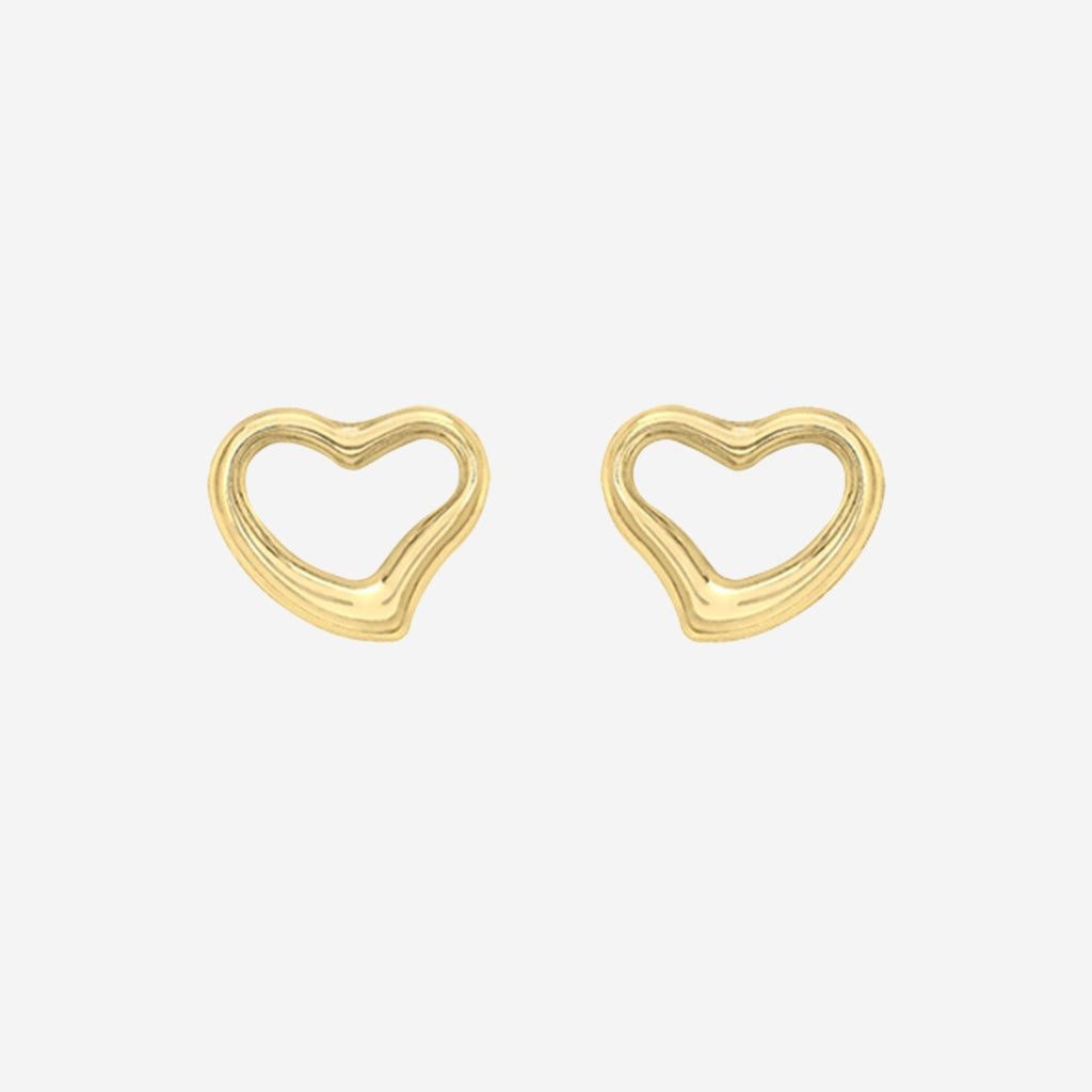 Floating Heart Earrings | 9ct Gold