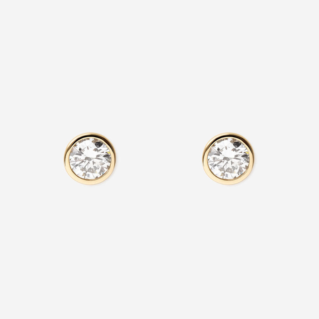 FREDA - 0.50ct | Bezel set Lab Grown Diamond Earrings