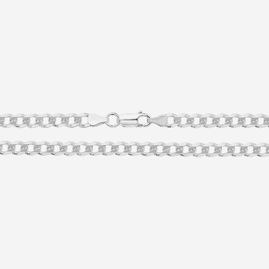 Gents Curb Bracelet 6mm | Sterling Silver - Bracelet