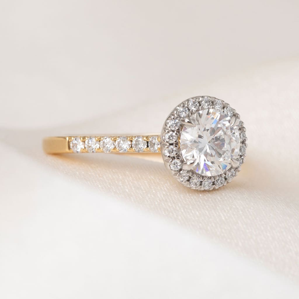 GEORGIA 1.35ct | Round Halo Lab Grown Diamond Engagement