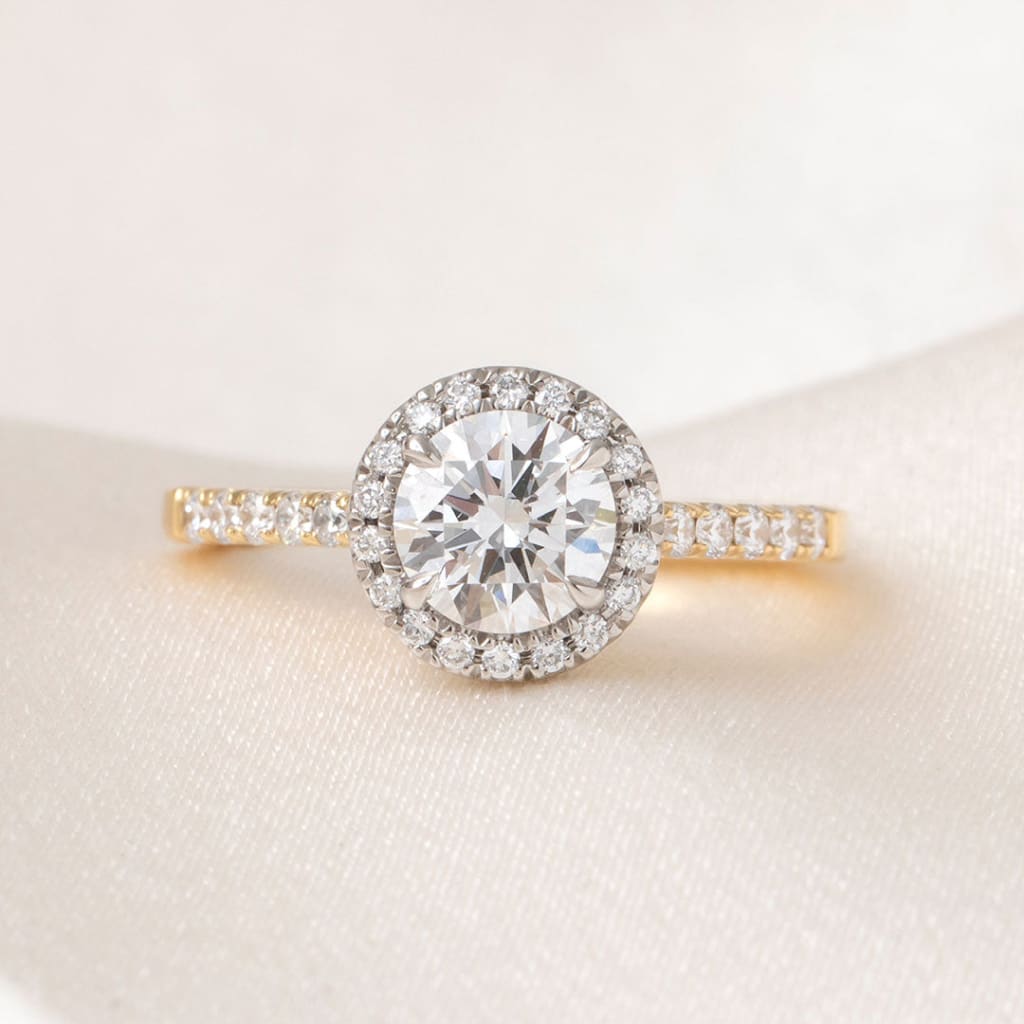 GEORGIA 1.35ct | Round Halo Lab Grown Diamond Engagement