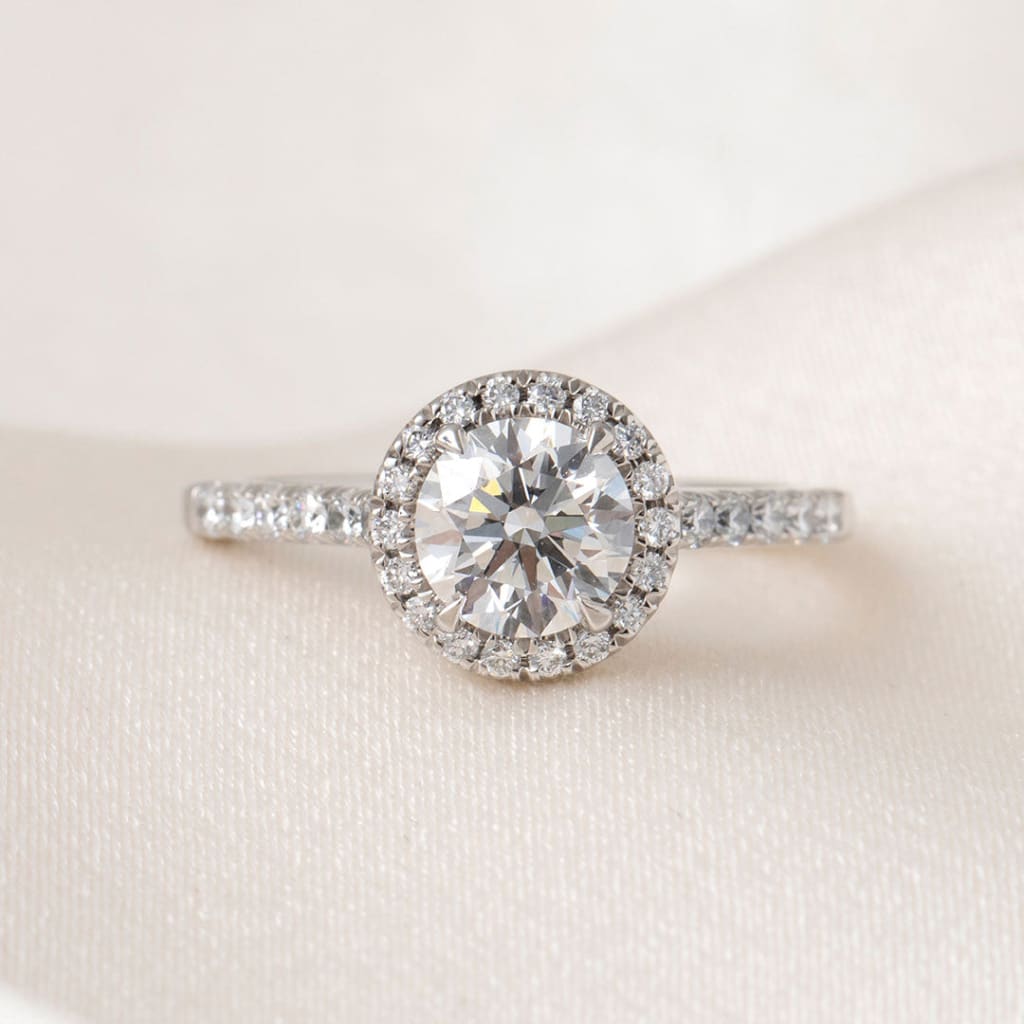 GEORGIA 1.35ct | Round Halo Lab Grown Diamond Engagement
