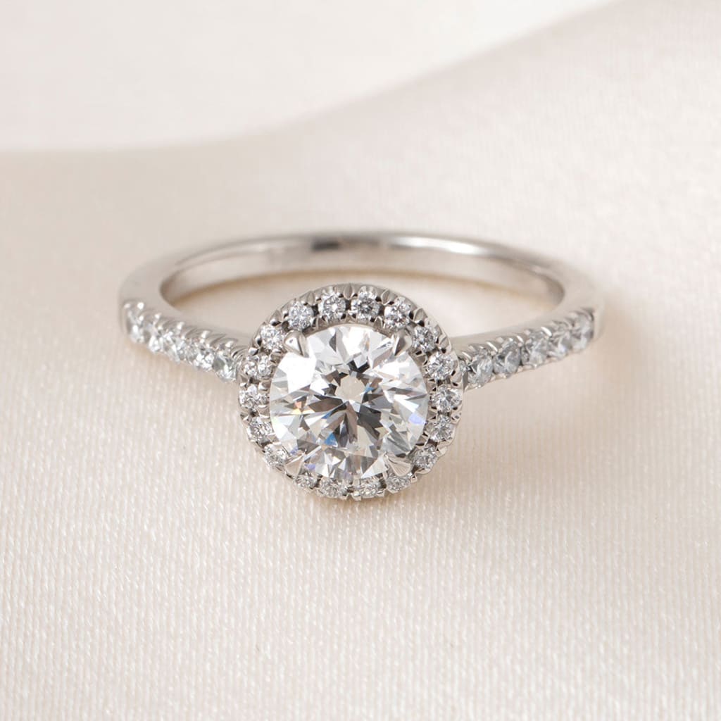GEORGIA 1.35ct | Round Halo Lab Grown Diamond Engagement