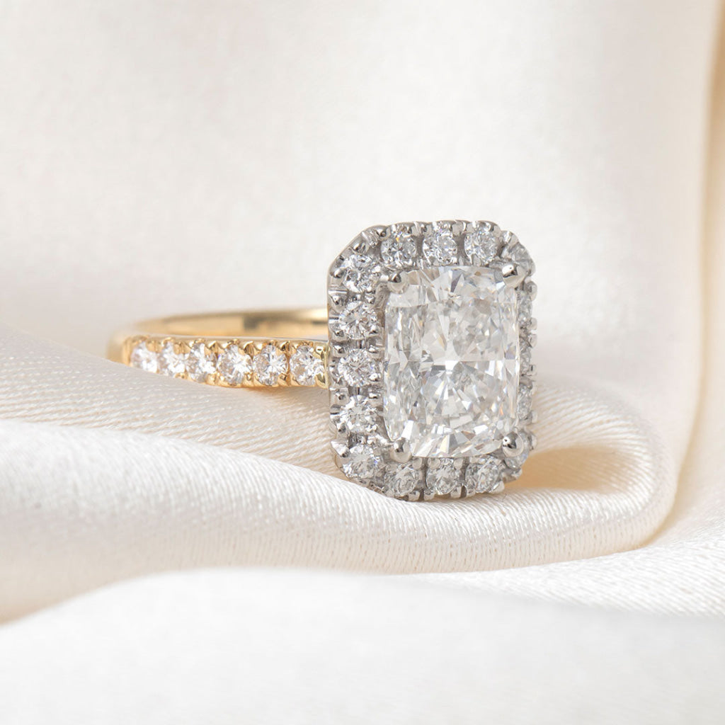 GODIVA 3.25ct | Cushion Halo Lab Grown Diamond Engagement