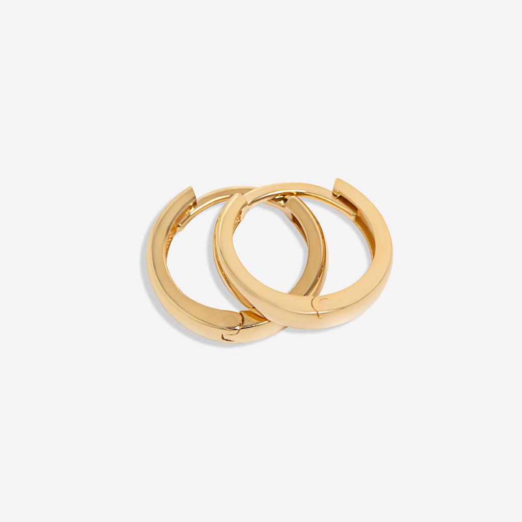 Golden Huggies - 8mm | 18ct Gold - Earrings