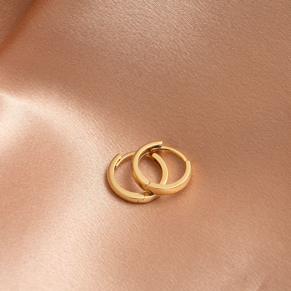 Golden Huggies - 8mm | 18ct Gold - Earrings