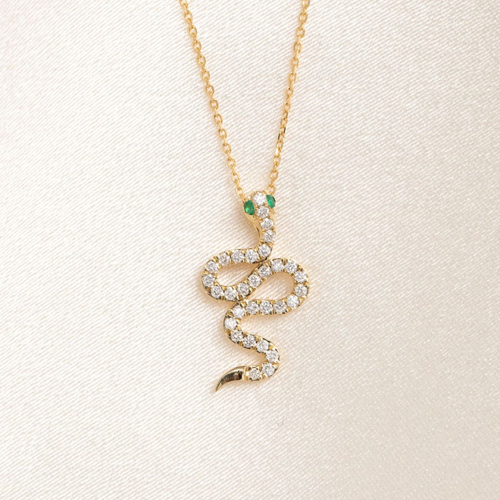 diamond snake necklace 2