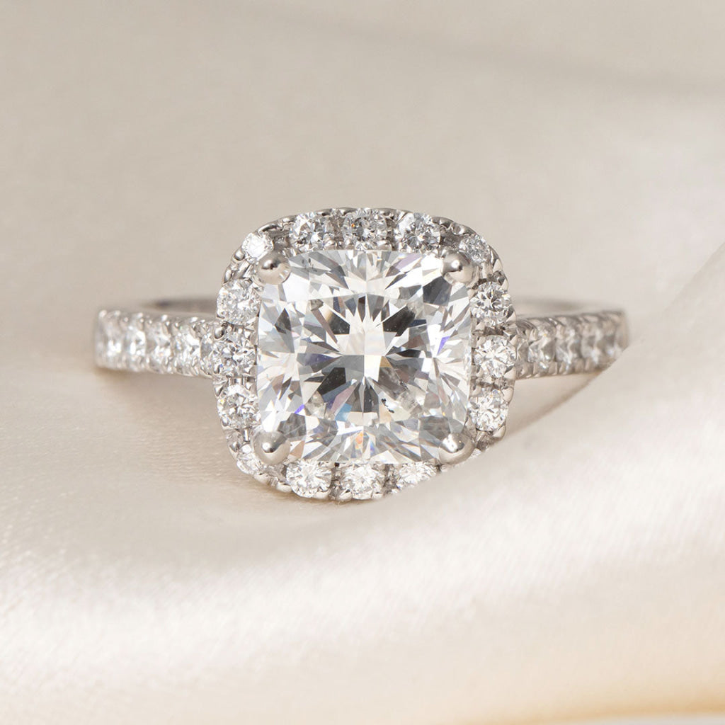 Hailey | Cushion Solitaire Lab Grown Diamond Engagement